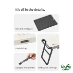 باز و بسته کردن میز باربیکیو نیچرهایک مدل CNK2300013