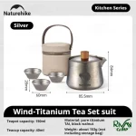 ویژگی های ست چای‌خوری تیتانیومی نیچرهایک مدل CNK2450CF025
