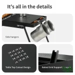 جنس اجاق زغالی تاشو نیچرهایک مدل CNK2450CF014