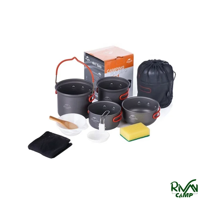 اقلام موجود مجموعه ظروف سفری نیچرهایک مدل NH18T018-G