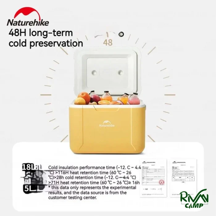 ظرفیت کول‌باکس ۵ لیتری نیچرهایک مدل CNK2450CF012