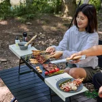 ابعاد در حالت باز میز باربیکیو نیچرهایک مدل CNK2300013