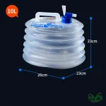 ابعاد گالن آب تاشوی نیچرهایک مدل NH14S002-T