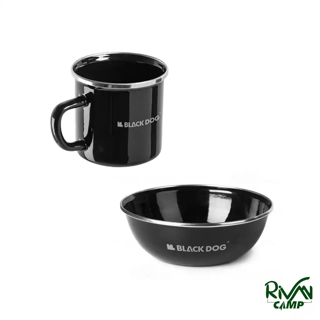 BLACKDOG Premium Black Cup CBD2450CF018-4 لیوان مینای غلیظ بلک داگ مدل CBD2450CF018
