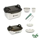 ست ظروف استیل دولایه چانوداگ مدل FX-9373 مناسب برای 4 نفر