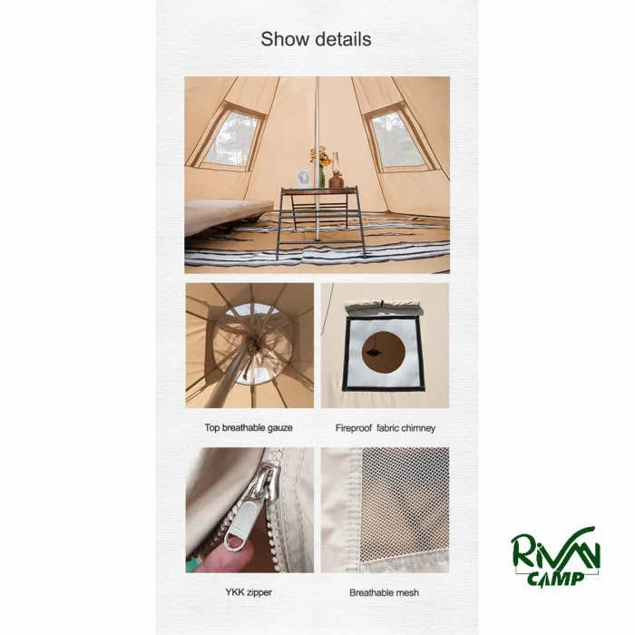 چادر سرخپوستی نیچرهایک مدل NH20ZP002