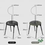 میز و صندلی بلک داگ مدل CBD2550JJ024