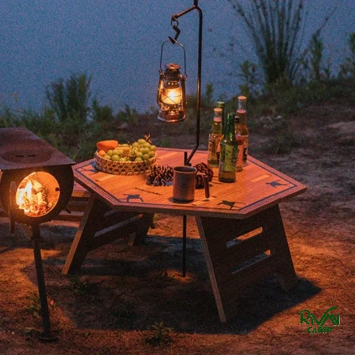 میز شش ضلعی چند لایه نیچرهایک مدل NH21JU004
