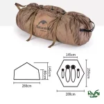 چادر 4 نفره نیچرهایک مدل NH21ZP001