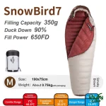 جزئیات کیسه خواب نیچرهایک مدل SnowBird7 NH20YD001