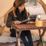 جنس مقاوم میز تاشو چوبی نیچرهایک مدل NH21JJ001