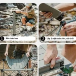 نحوه باز و بسته کردن میز آلومینیومی نیچرهایک مدل CNK2450JJ013