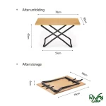 ابعاد میز بامبو بزرگ نیچرهایک مدل NH22JU012