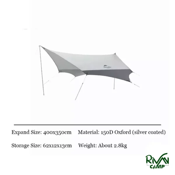 جزئیات محصول سایبان شش ضلعی نیچرهایک مدل NH22ZP009