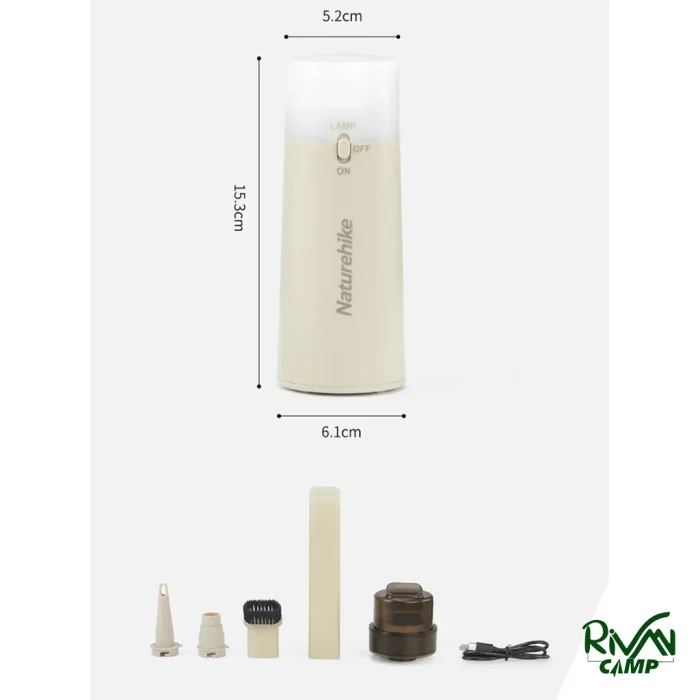 ابعاد جارو و دمنده شارژی نیچرهایک مدل CNH22DQ003