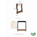 ابعاد بسته بندی چهار پایه تاشو قابل حمل نیچرهایک مدل NH20JJ014