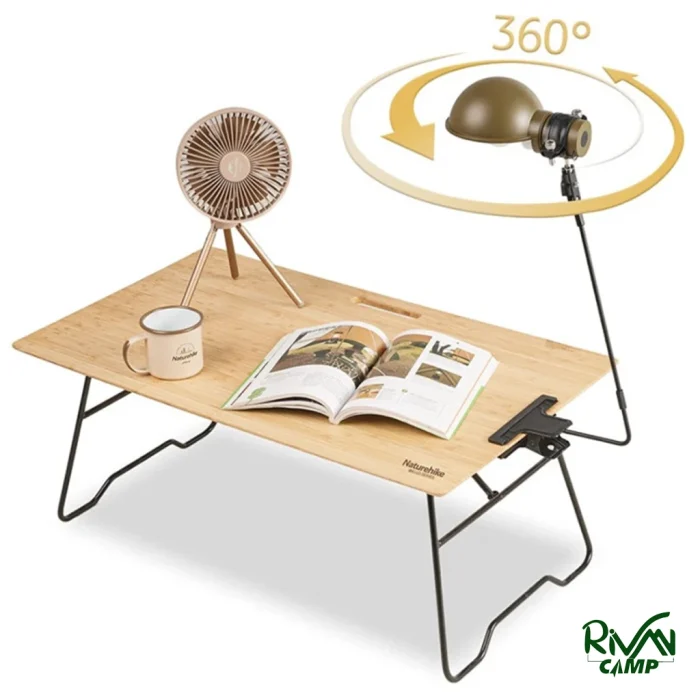 چرخش چراغ کمپینگ گیرهدار نیچرهایک مدل NH22ZM002