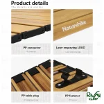 جنس رویه میز آلومینیومی نیچرهایک مدل CNH22JU036