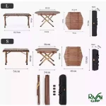 ابعاد میز چوبی نیچرهایک مدل NH21JU002