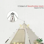 ابعاد چادر اتوماتیک هرمی چهار طرفه نیچرهایک مدل CNH22ZP010