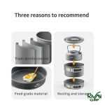 طراحی تابه آلومینیومی ۱۸ سانتی‌متری نیچرهایک مدل CNK2450CF010