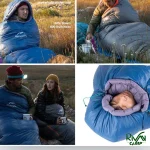 کاربرد کیسه خواب پر نیچرهایک مدل ULG400 کد NH19YD001