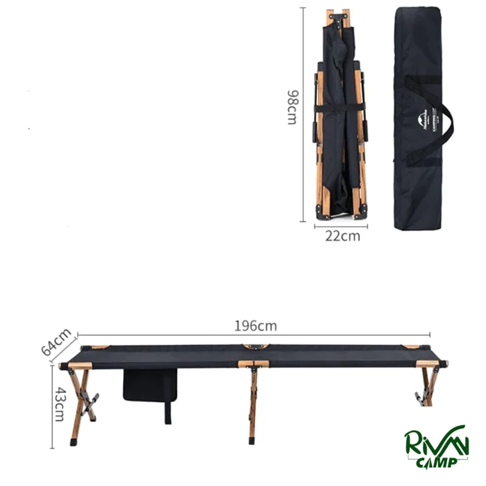 ابعاد بسته بندی تخت تاشو XJC03 نیچرهایک مدل NH19X003-C