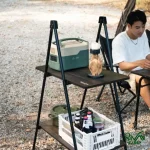 ابعاد قفسه دو لایه فایبرگلاس نیچرهایک مدل NH22JU018