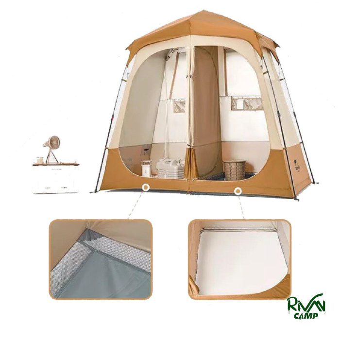 چادر حمام اتوماتیک دو کابین نیچرهایک مدل NH22ZP006
