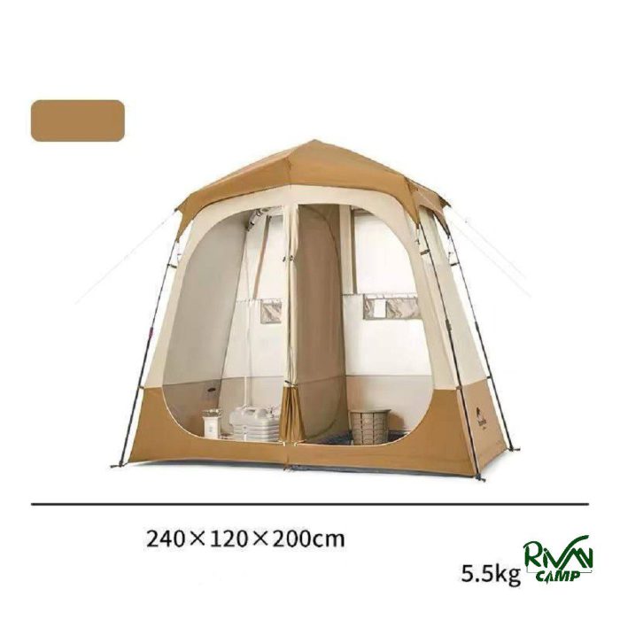 چادر حمام اتوماتیک دو کابین نیچرهایک مدل NH22ZP006