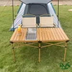 میز آلومینیومی بدنه فلزی باربیکیو دار استیل مدل FX-7209