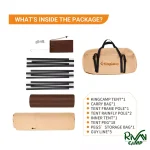 چادر سرخ پوستی کینگ کمپ مدل KHAKI-KT2219