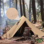 چادر سرخ پوستی کینگ کمپ مدل KHAKI-KT2219