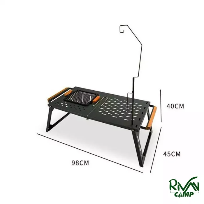 ابعاد میز کمپینگ باربیکیو دار و لنسر دار moonrook مدل FX-7165