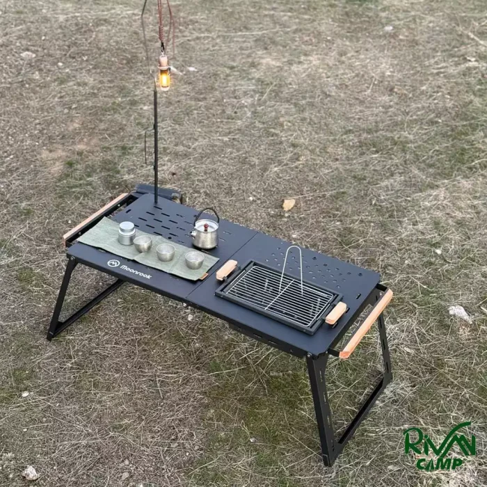 میز کمپینگ باربیکیو دار و لنسر دار moonrook مدل FX-7165