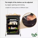 میز آشپزی کابینت‌ دار نیچرهایک مدل اتپا AC2001