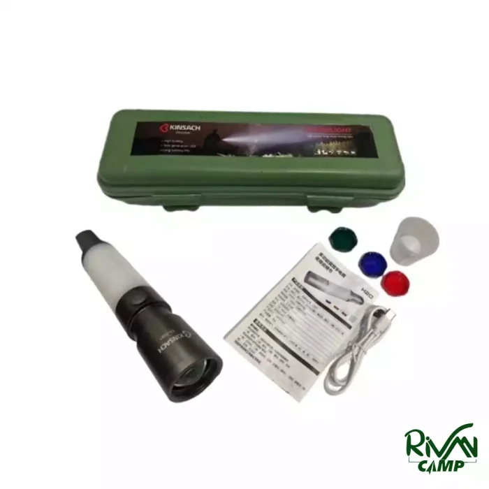 چراغ قوه فانوسی زوم دار کینساچ مدل KS-S007