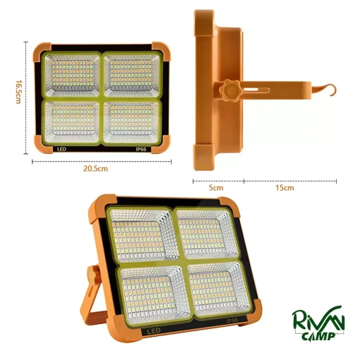 پروژکتور شارژی خورشیدی مدل SL-D8