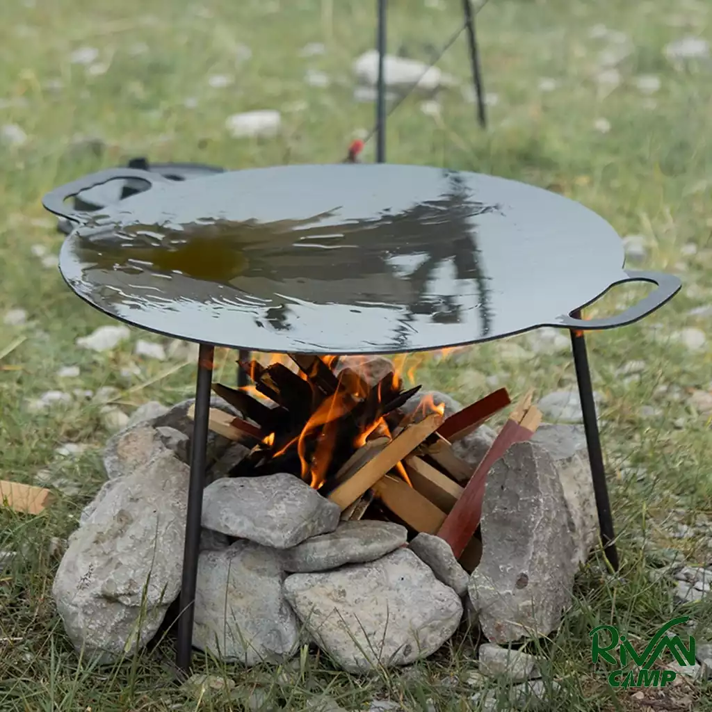 ماهیتابه باربیکیو نیچرهایک با پایه فلزی نچسب مدل NH20SK003
