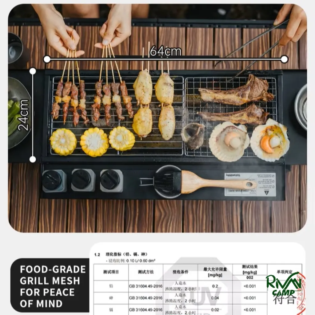 باربیکیو رومیزی تاشو نیچرهایک مدل CNK2450CF018 - تصویر 4