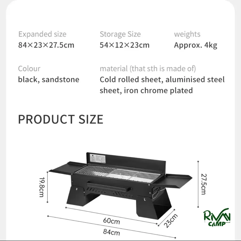 باربیکیو رومیزی تاشو نیچرهایک مدل CNK2450CF018 - تصویر 12