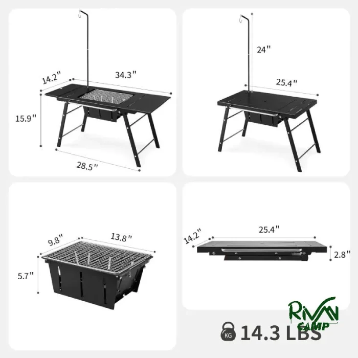 اجاق هیزمی نیچرهایک مدل CNK2350CF018