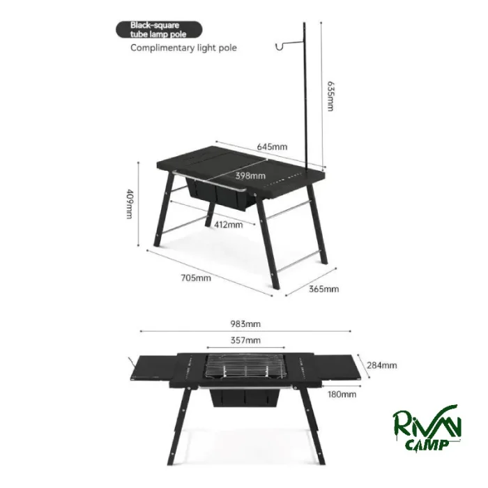 اجاق هیزمی نیچرهایک مدل CNK2350CF018